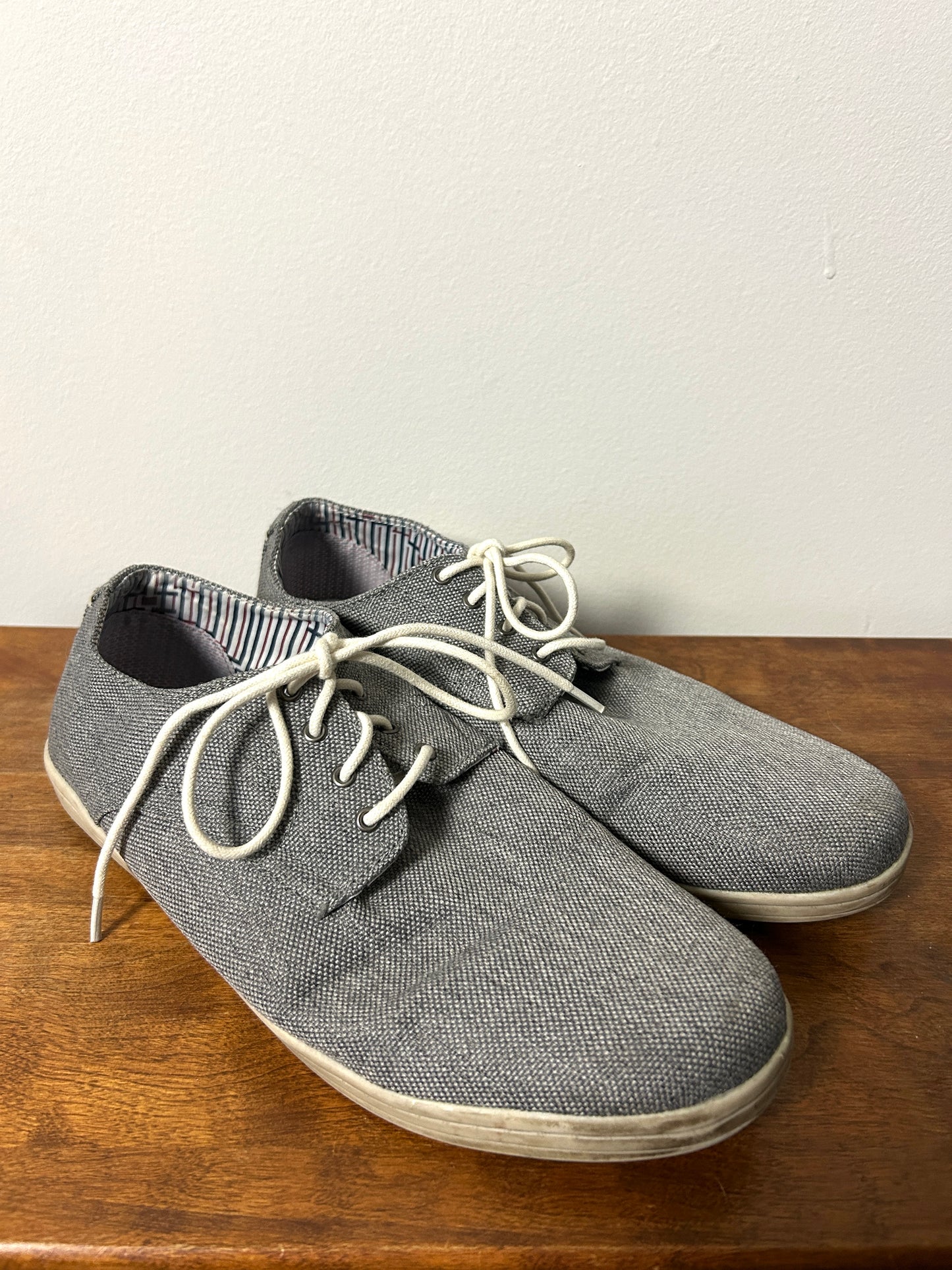 Ben Sherman Grey Fabric Oxfords