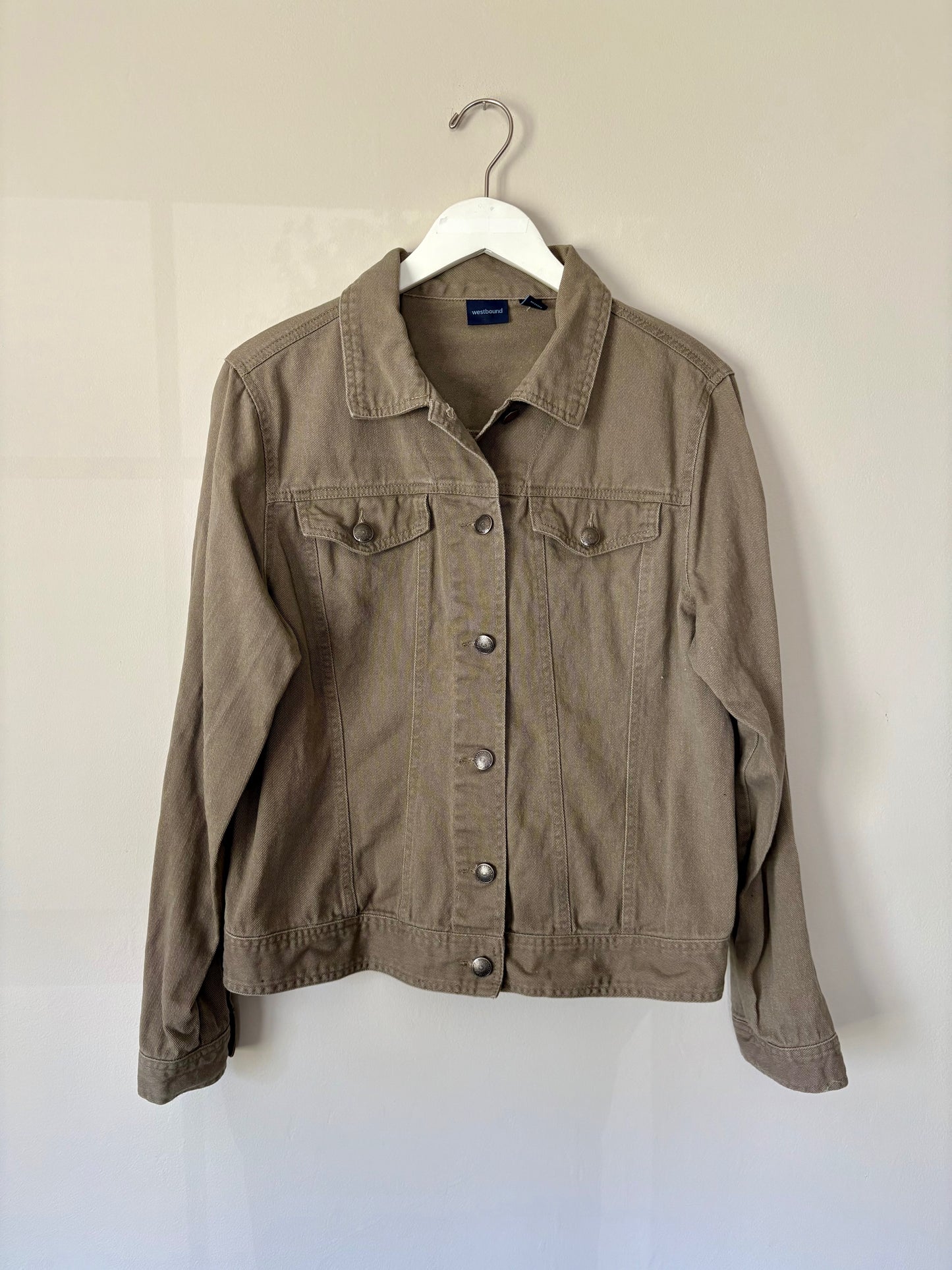 Westbound Olive Denim Jacket - L