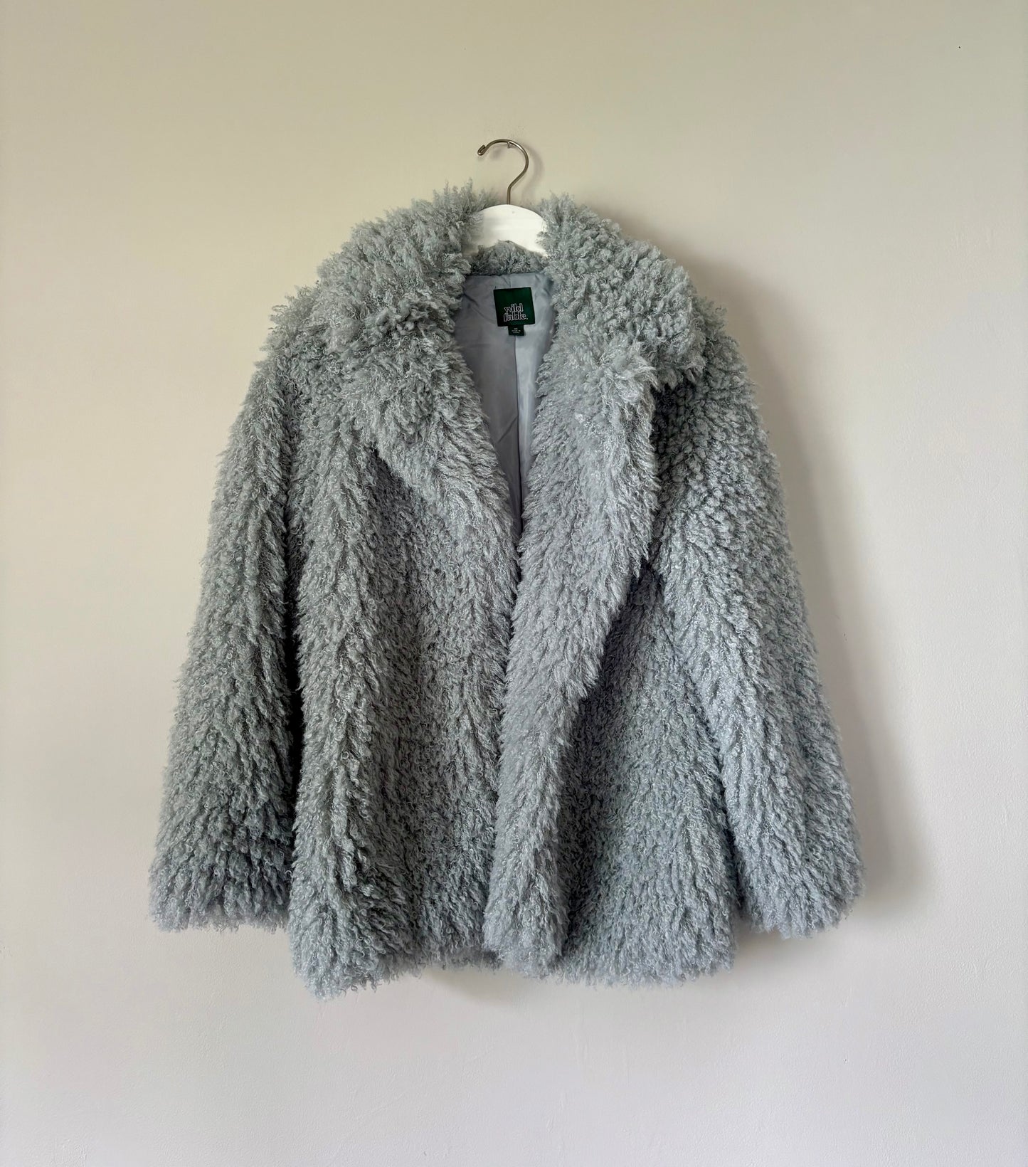 Wild Fable Light Blue Faux Yak Jacket - XS
