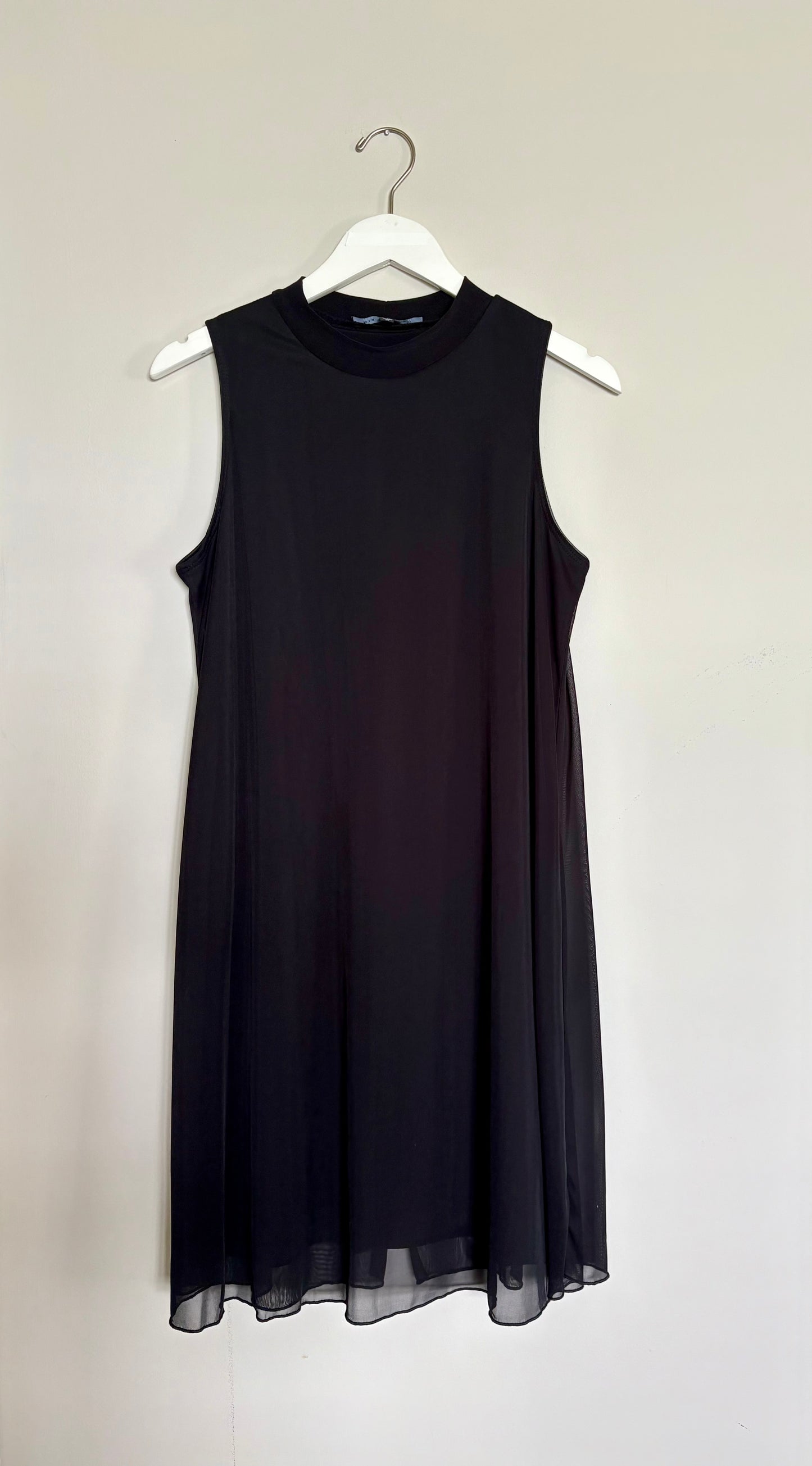 Nik & Nash Sleeveless Black Mock Neck Dress - M