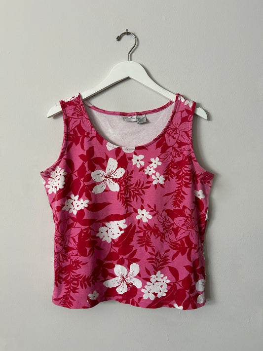 White Stag Vintage Tropical Tank Top - Large