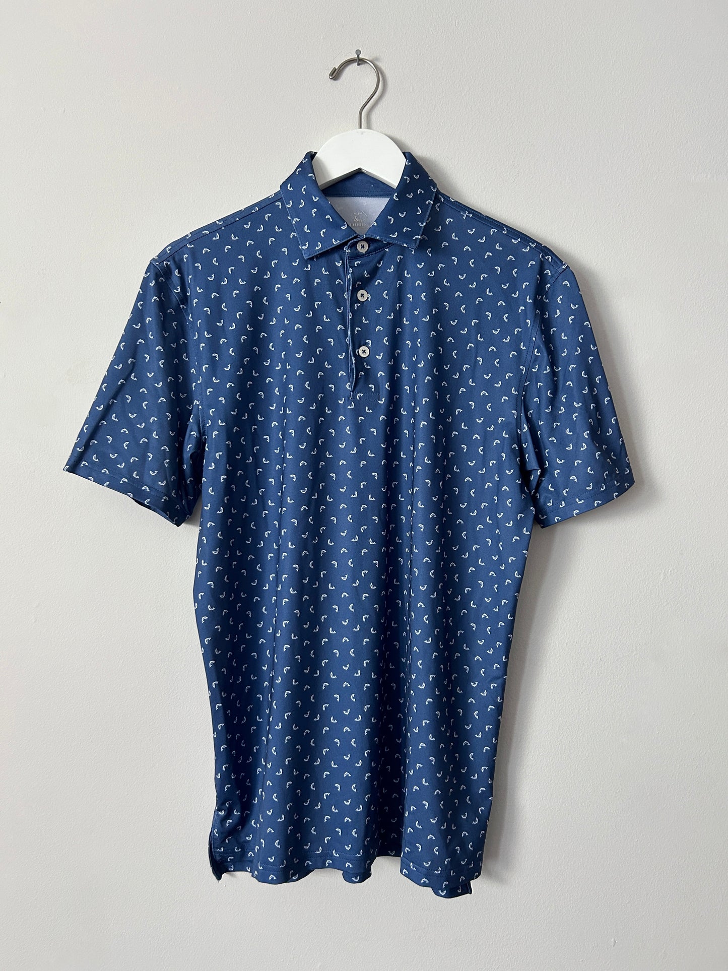 Southern Tide Dolphin Print Polo - Small