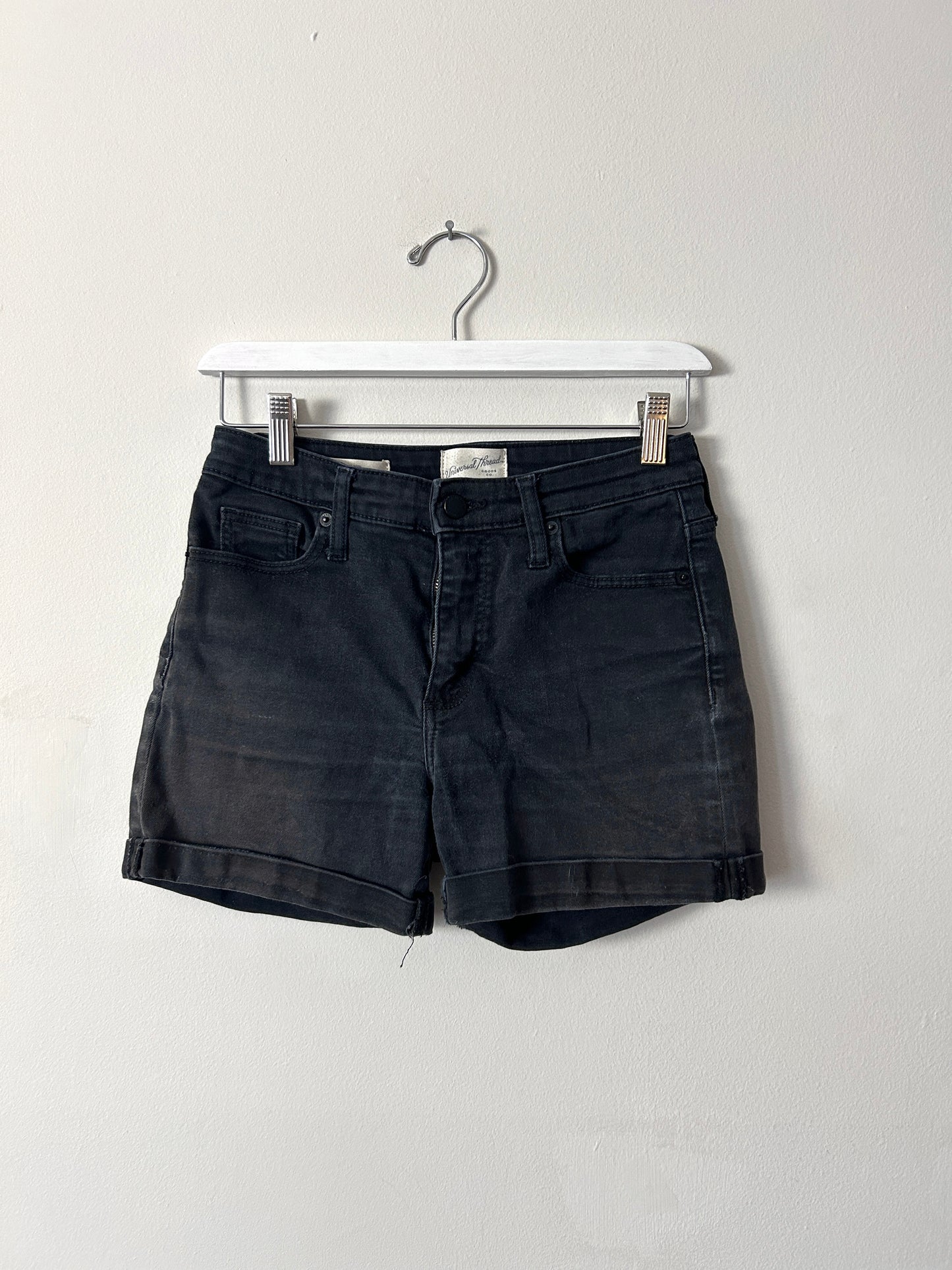 Universal Thread Black Denim Shorts - 0/25R