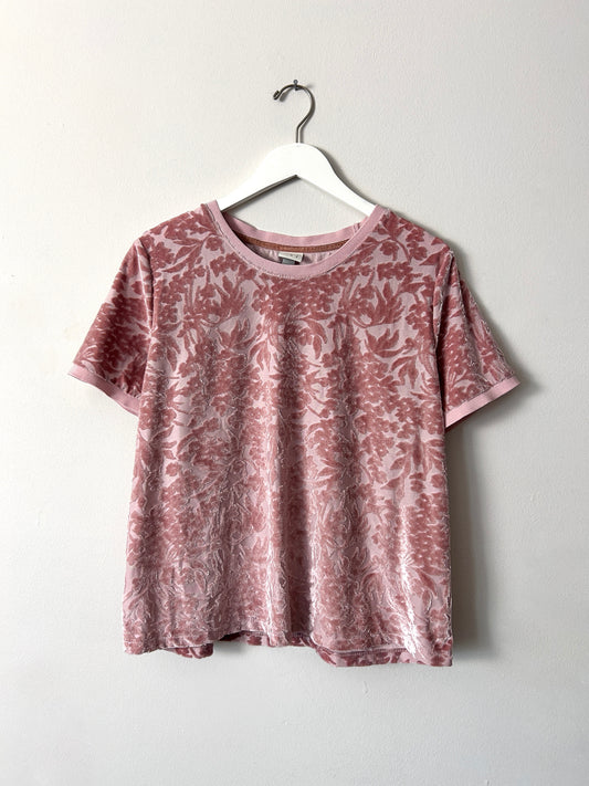 A New Day Pink Velvet Tee - Large