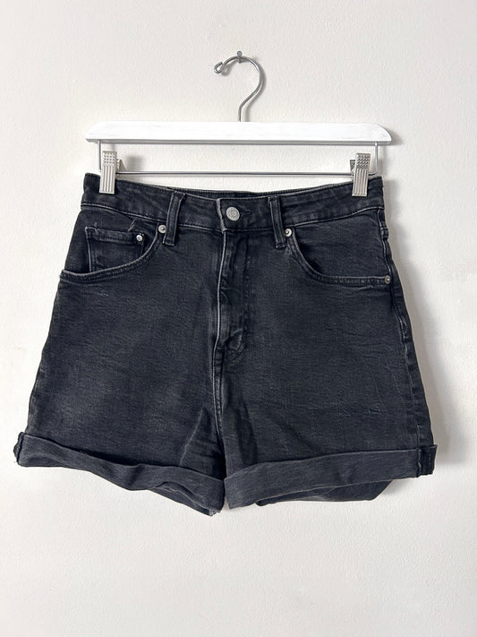 H&M Black Jean Shorts - 4