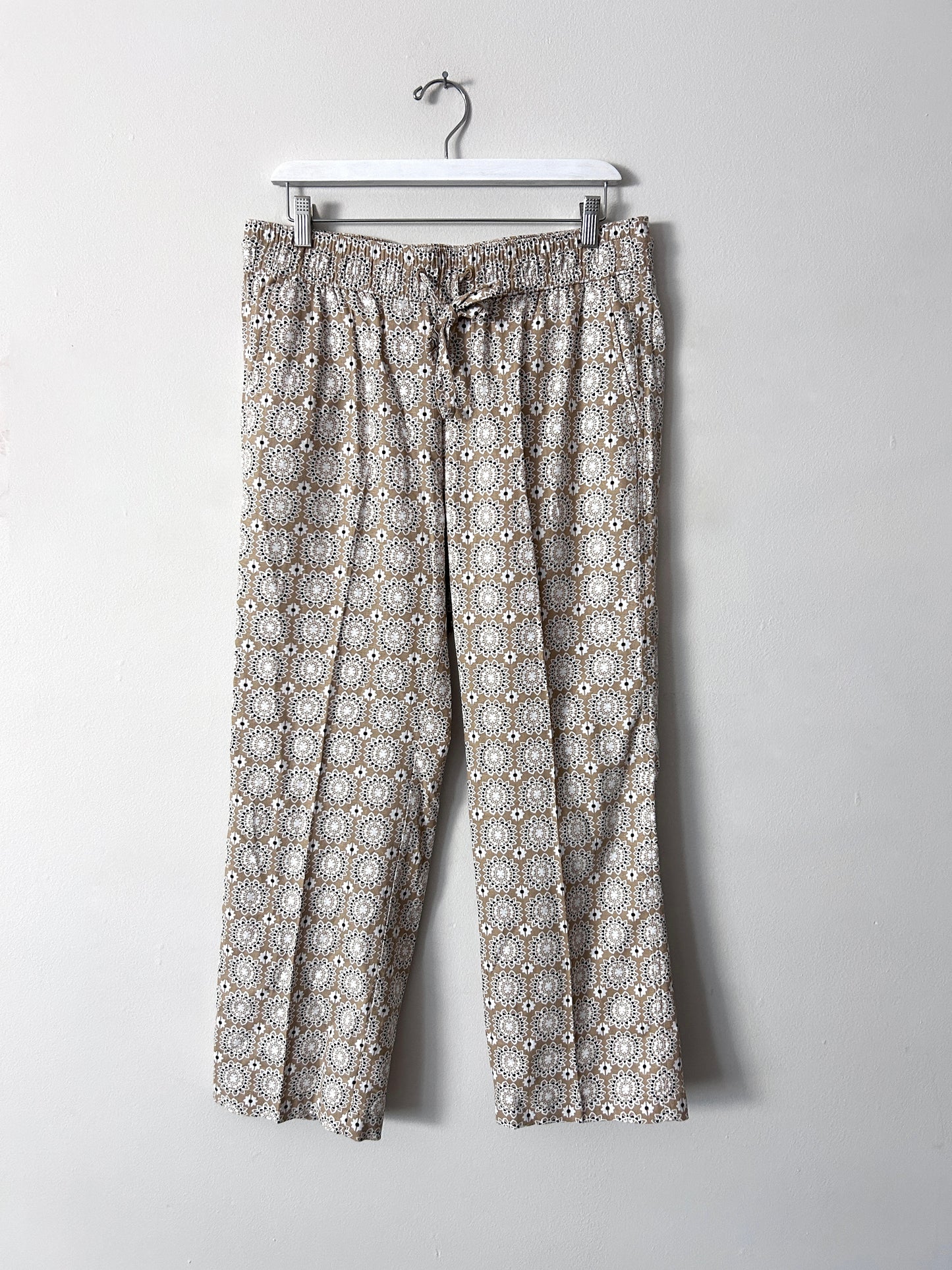 Ann Taylor Factory Linen Print Pants - Medium