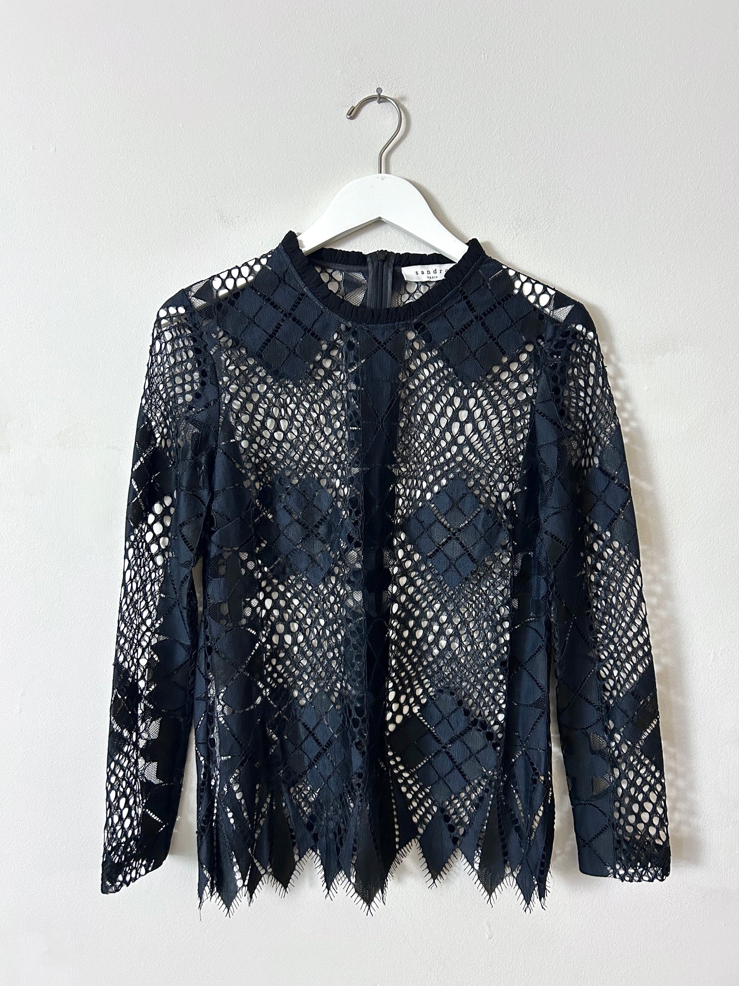 Sandro Lace Blouse - 1