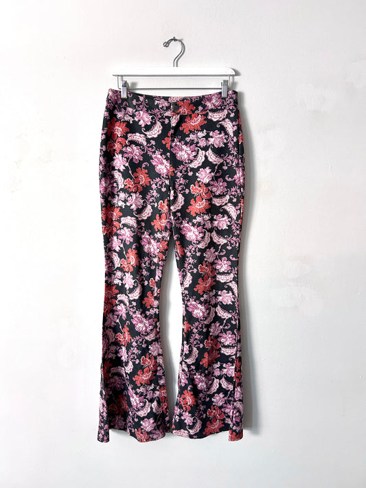 Forever 21 Paisley Flare Pants - Large