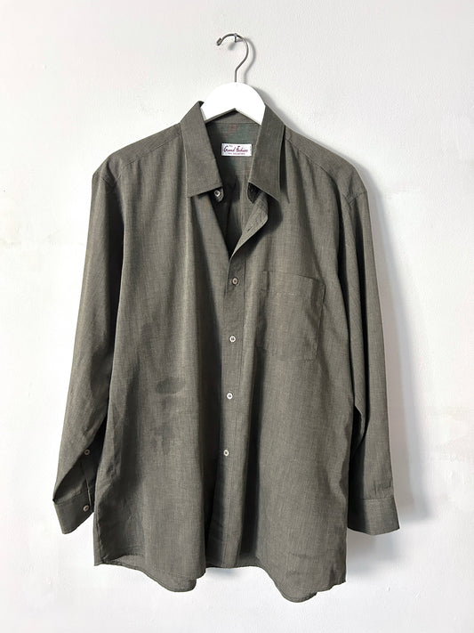 The Grand Fashion Green Dress Shirt - Large