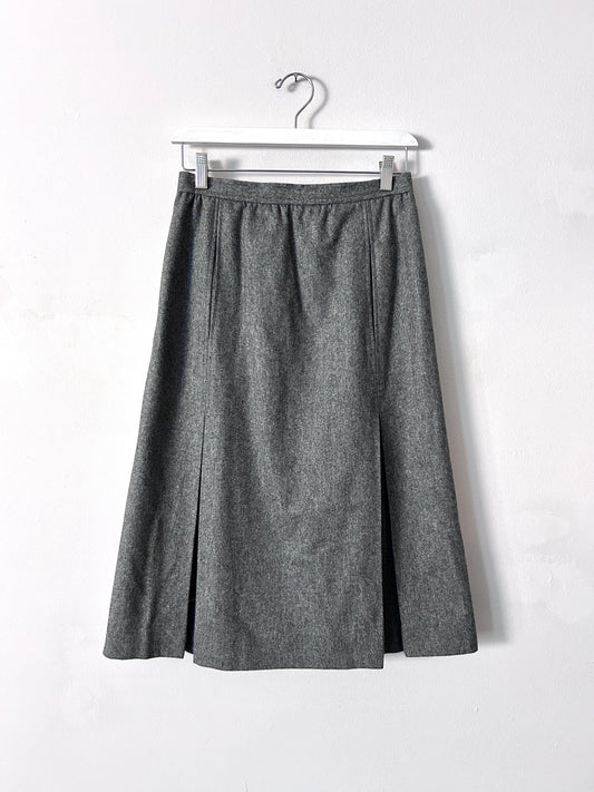 Vintage Liz Claiborne Grey Wool Skirt - 10