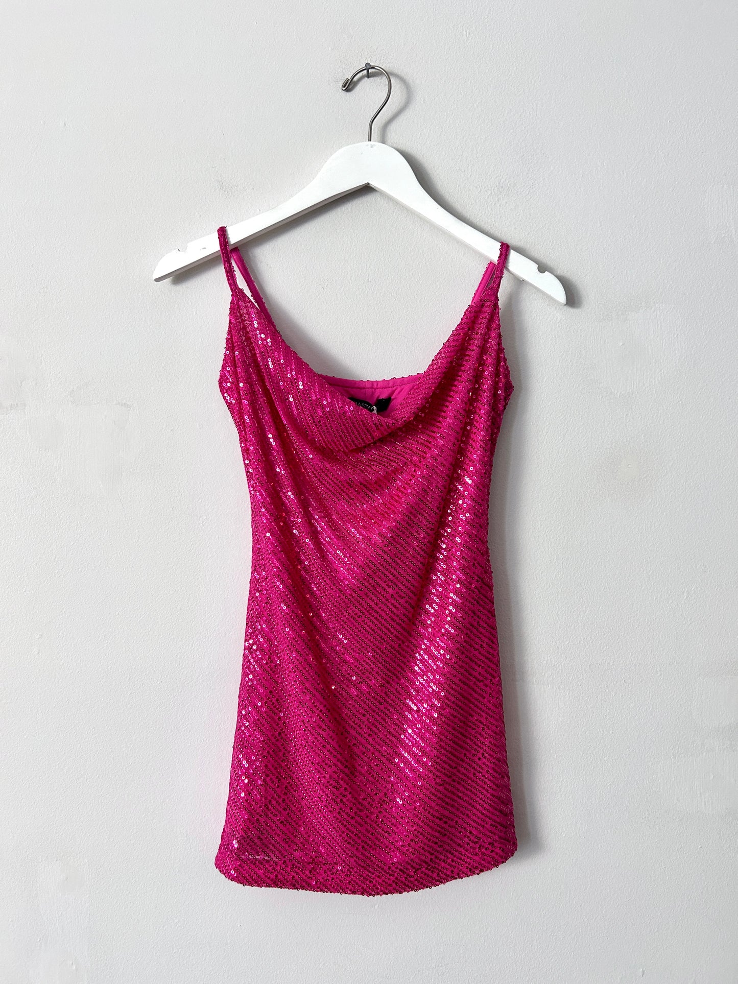 Nasty Gal Pink Sequin Dress - 6