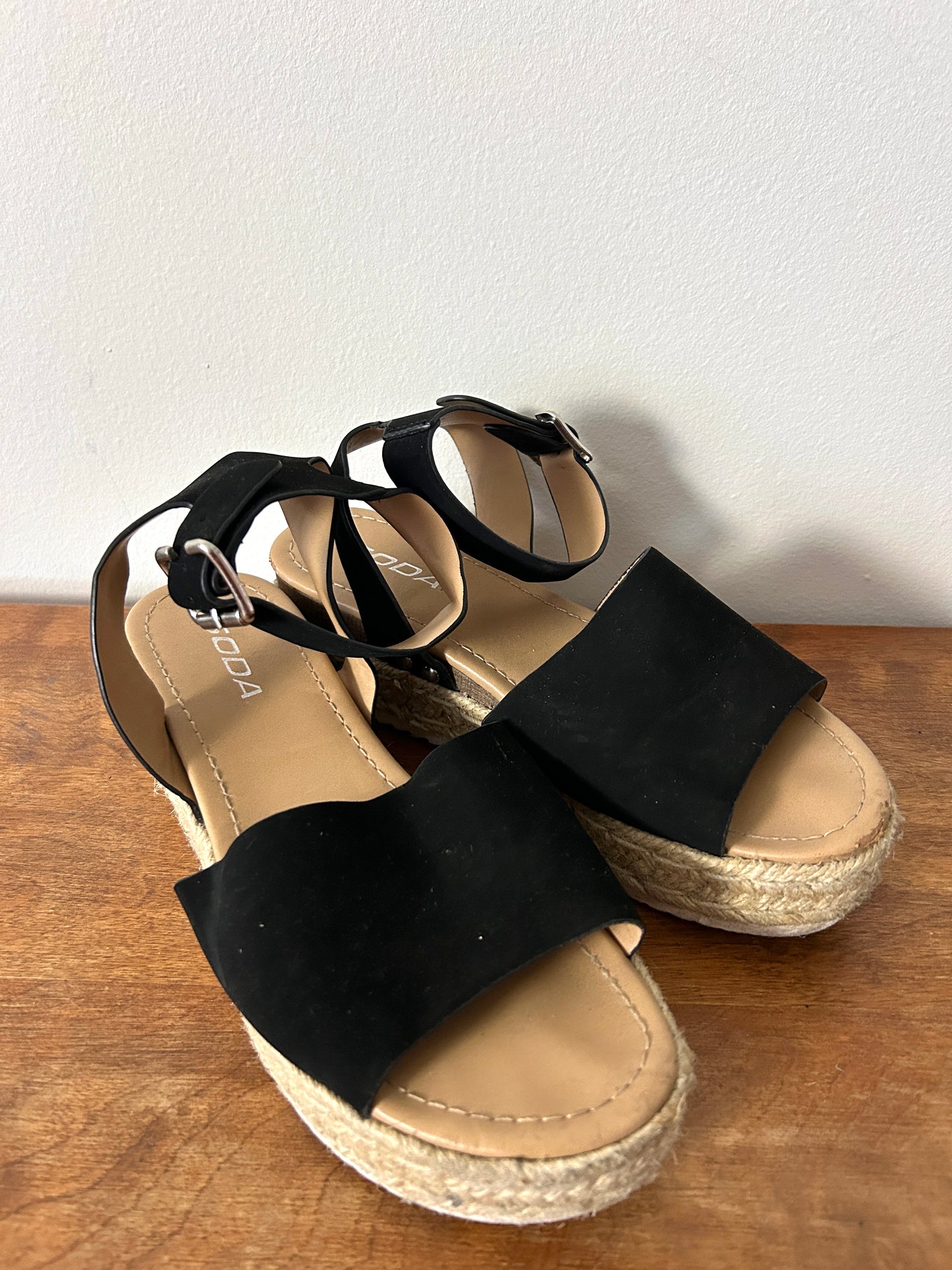 Soda Black Espadrilles Sandals - 7