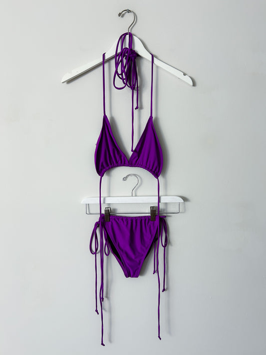 Motel Purple Swimsuit Set - Small