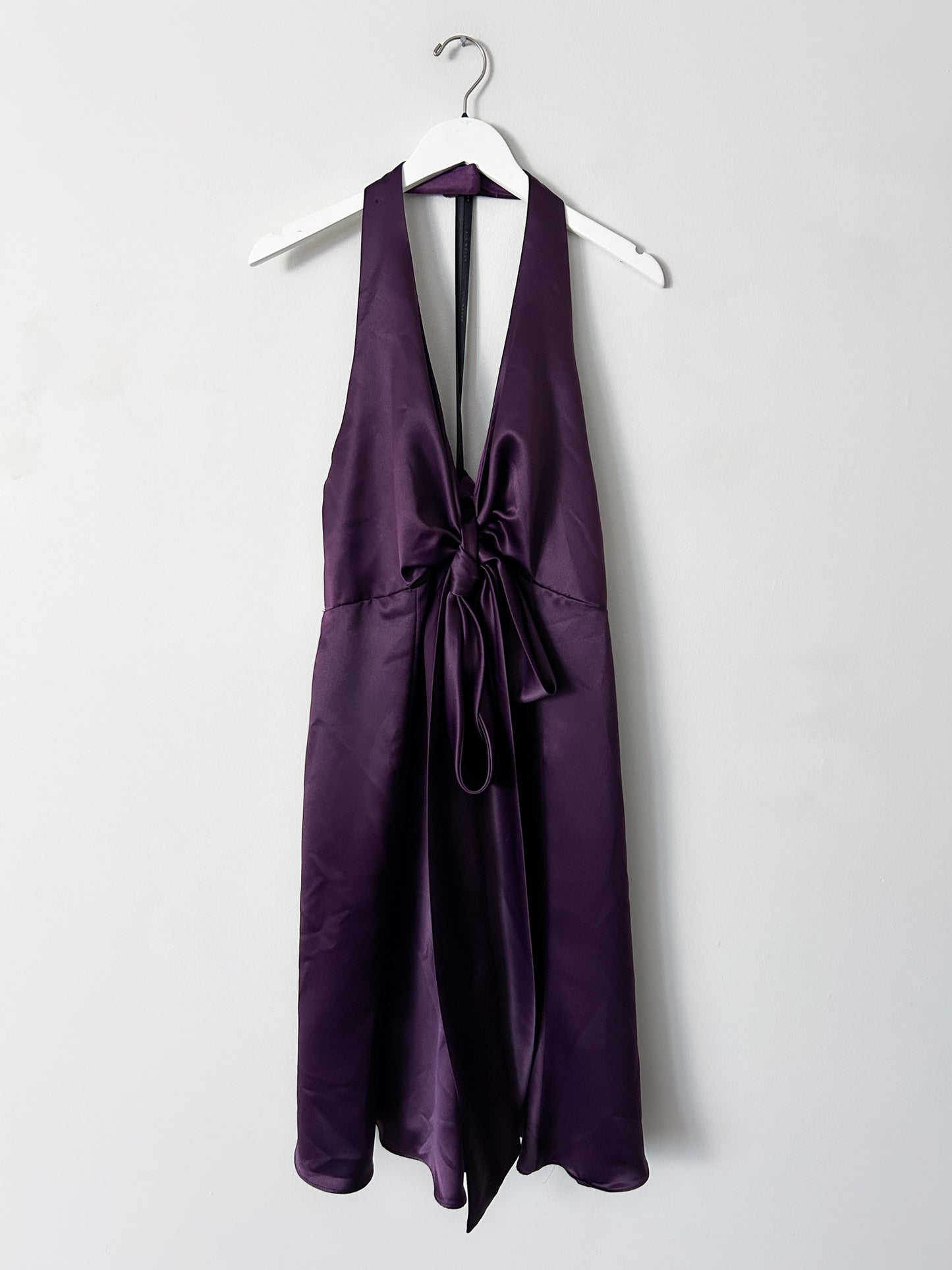 After Six Purple Satin Dress - 10/12