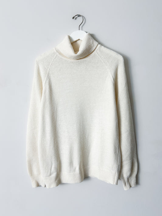 Loft Cream Turtleneck Sweater - Medium