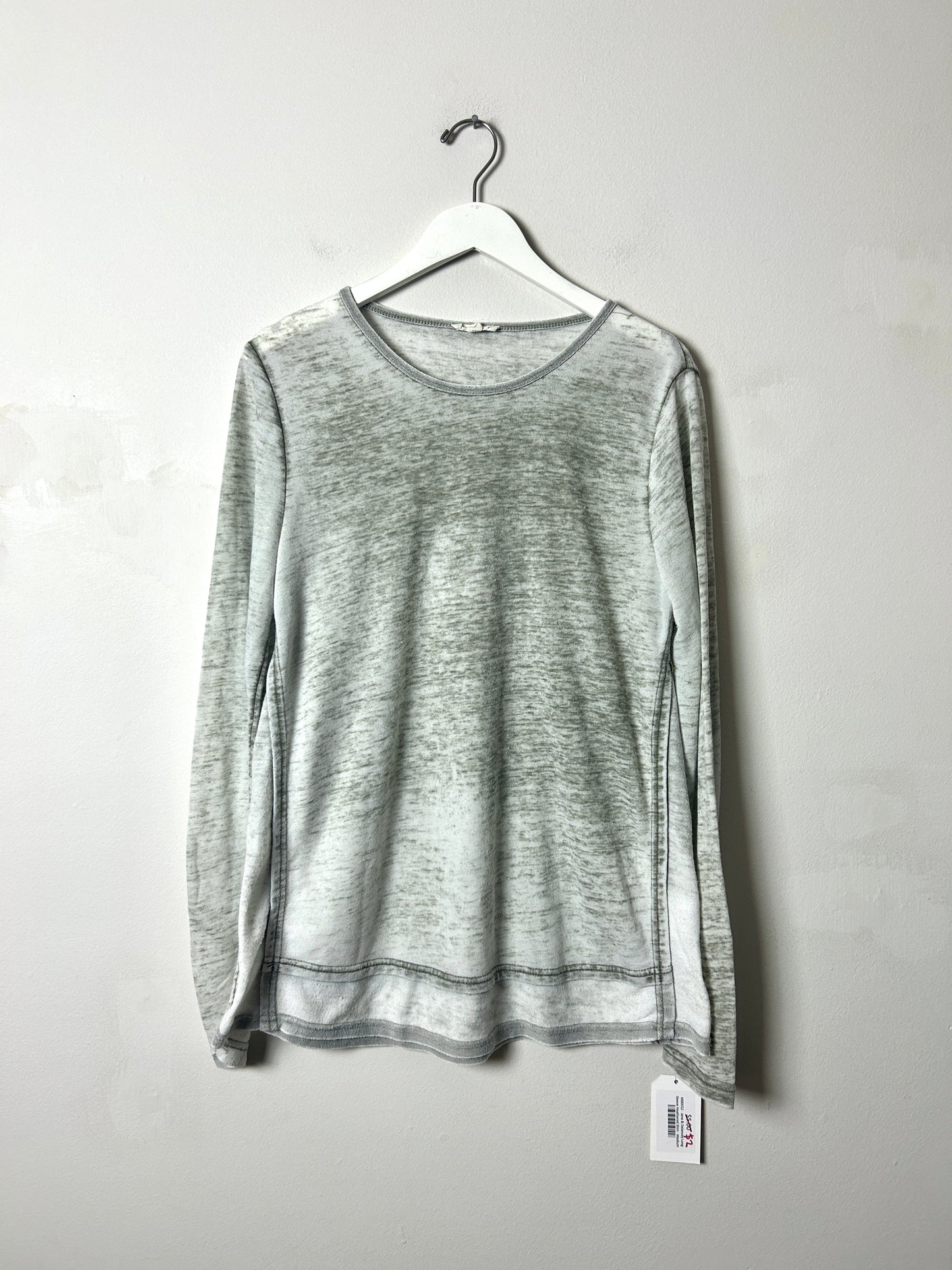 Jane & Delancey White/Grey Shirt - Medium