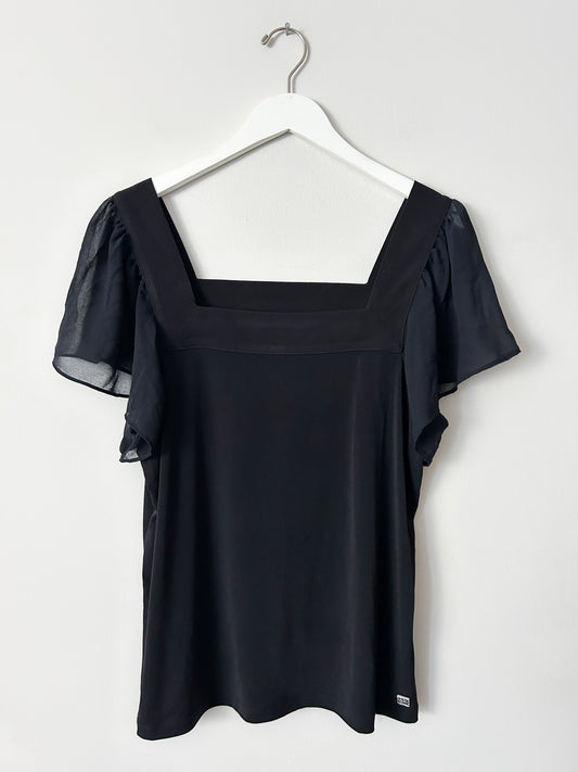 Calvin Klein Black Blouse - Medium