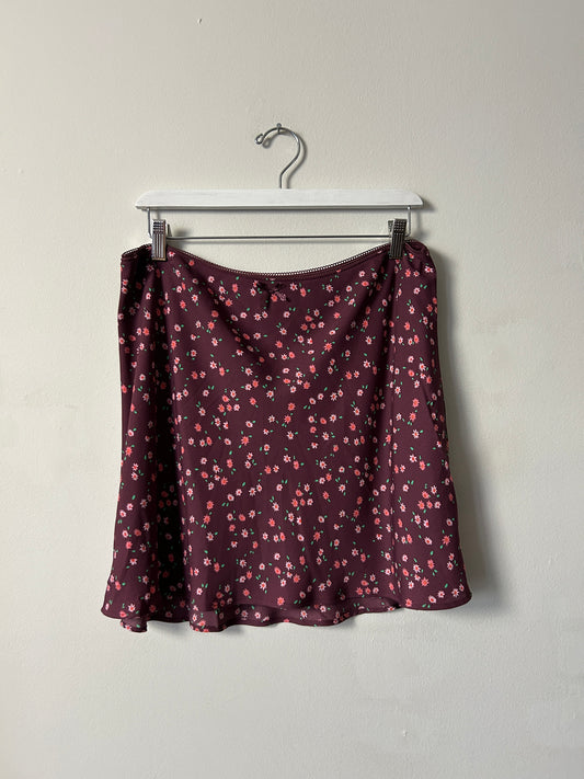 Wild Fable Mini Floral Bias Skirt - Large