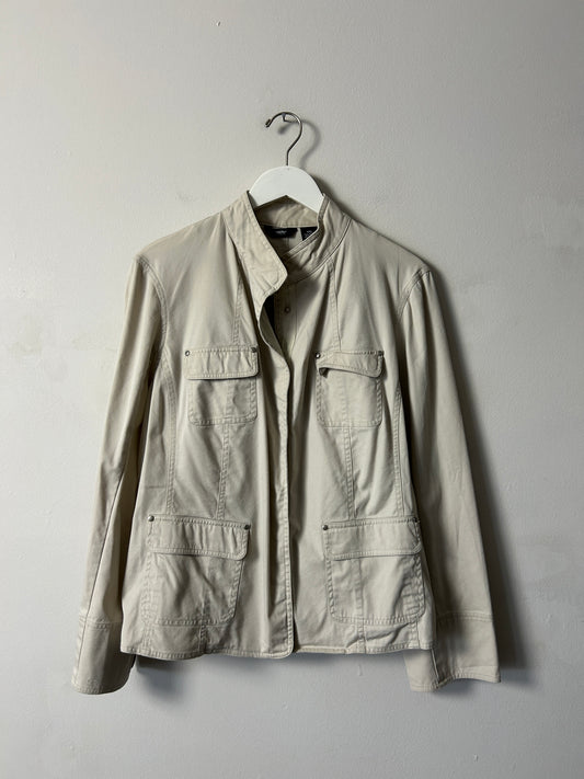 Mossimo Khaki Snap Front Field Jacket - XXL