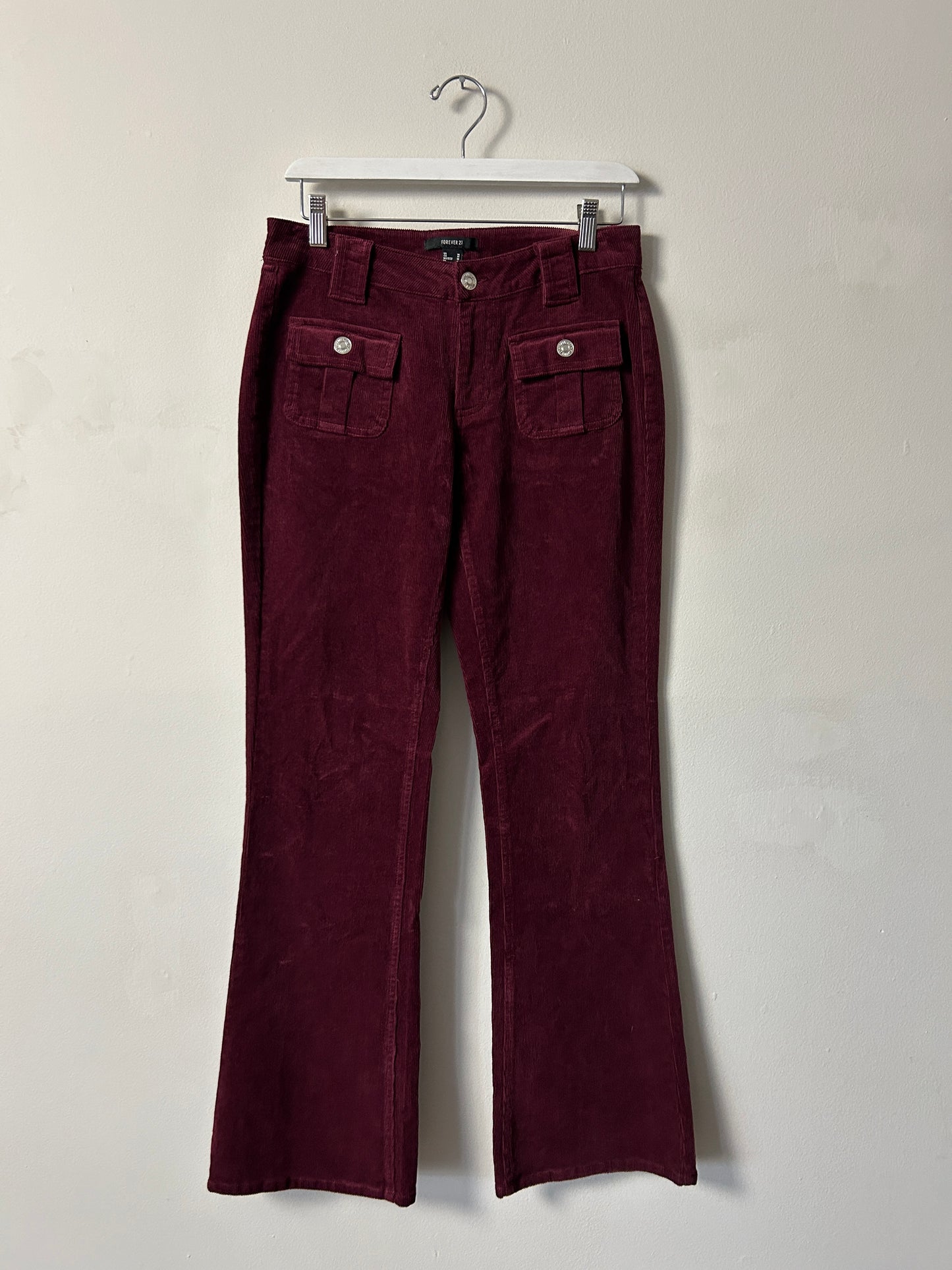 Forever 21 Burgundy Corduroy Pant - Medium