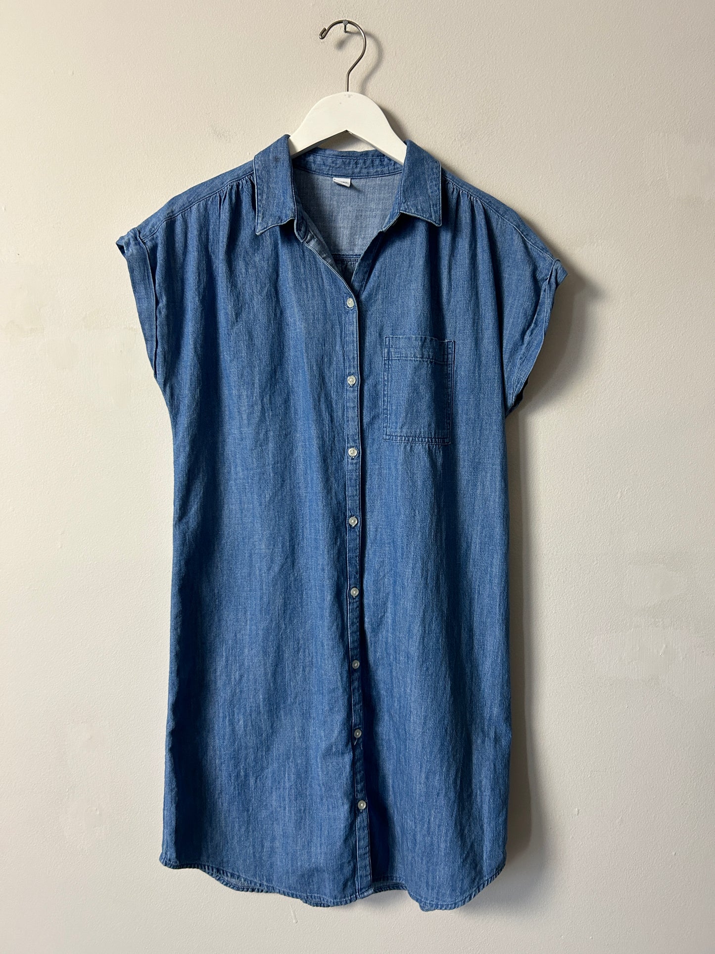 Old Navy Mid Wash Denim Shift Dress - Medium