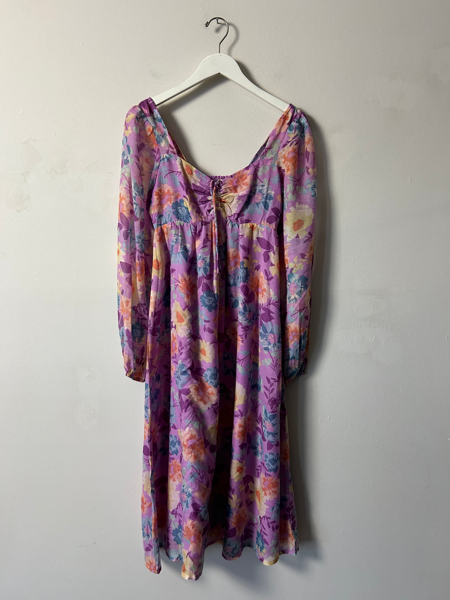 Billabong Purple Floral Maxi Dress - XS