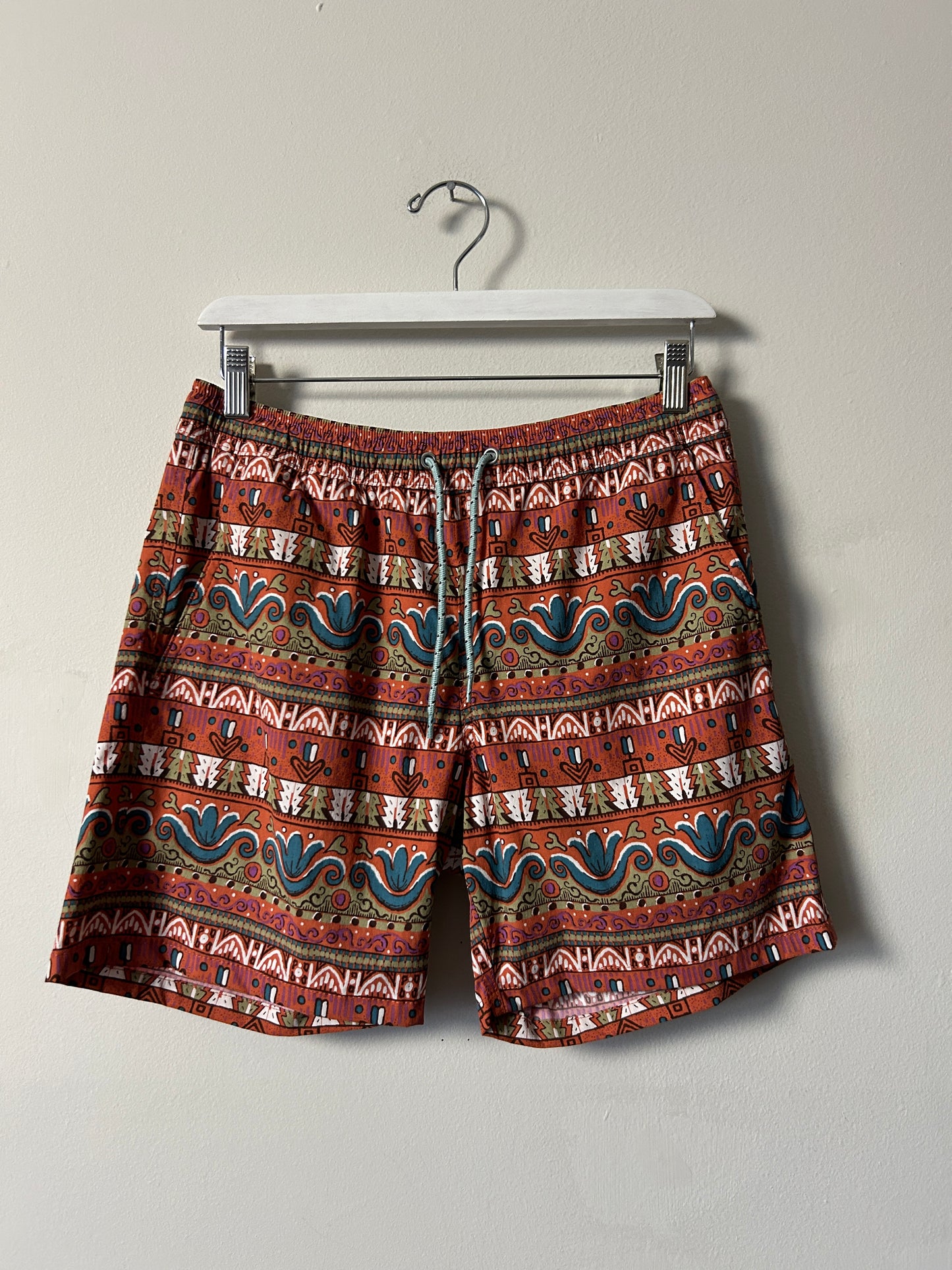 J Crew Boho Print Swim Trunks - Small