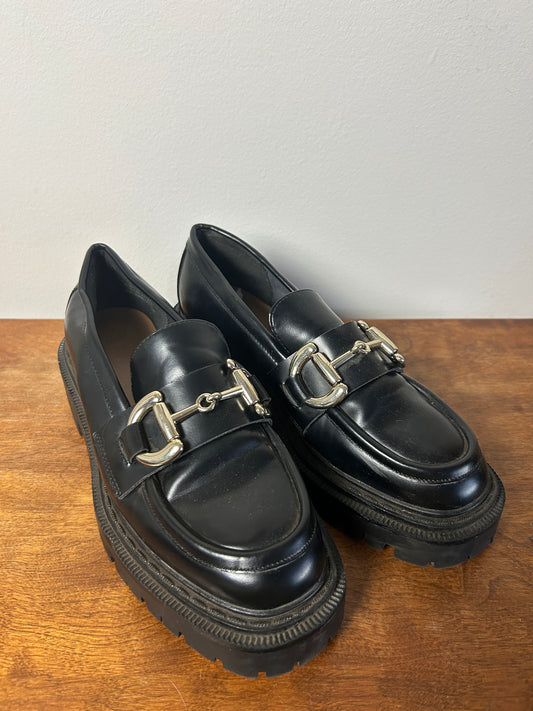 H&M Black Womens Platform Loafer - 5.5